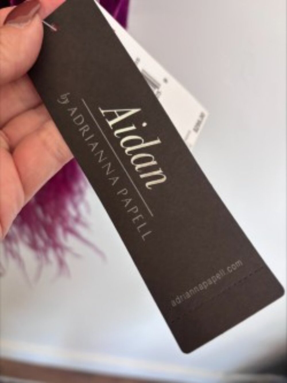 Velvet Tuxedo Dress Aidan by Adrianna Papell - Picture 4 of 5